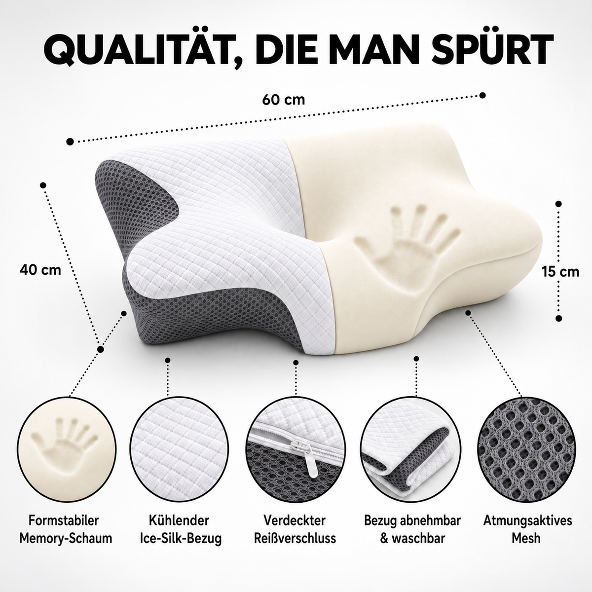 Nuvia – Ergonomisches Nackenkissen