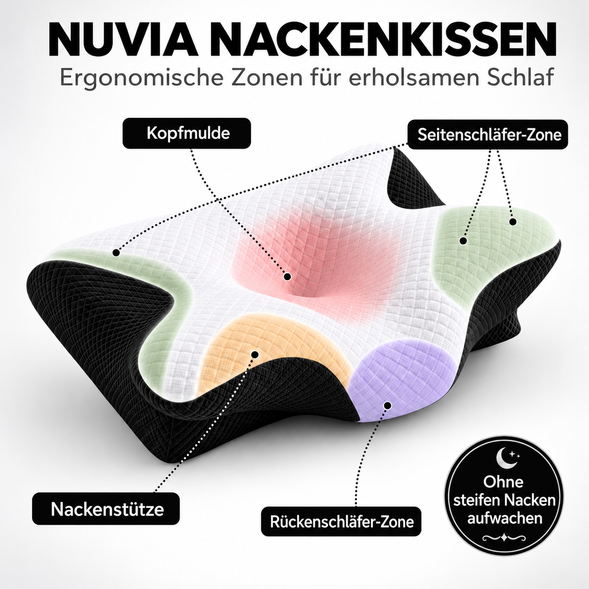 Nuvia – Ergonomisches Nackenkissen